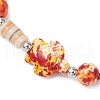 Sea Turtles and Starfish Natural Freshwater Shell Beads Bracelets BJEW-55.0-02-4