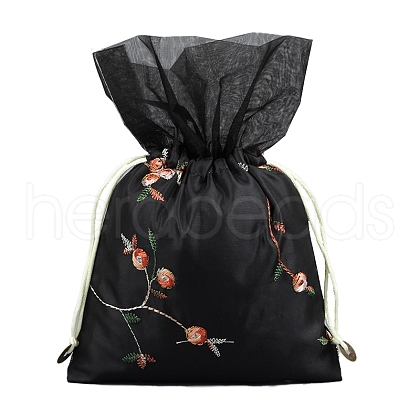 Silk Embroidery Flower Pouches PW-WG34926-01-1