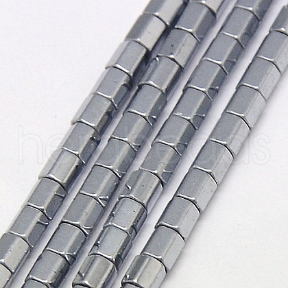 Electroplate Non-magnetic Synthetic Hematite Beads Strands G-J166-2x2mm-06-1