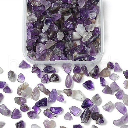 50G Natural Amethyst Chip Beads G-YW0001-61-1