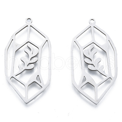 Non-Tarnish 201 Stainless Steel Pendants STAS-N090-LA970-1-1