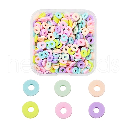 Handmade Polymer Clay Beads Strands CLAY-YW0001-19A-1