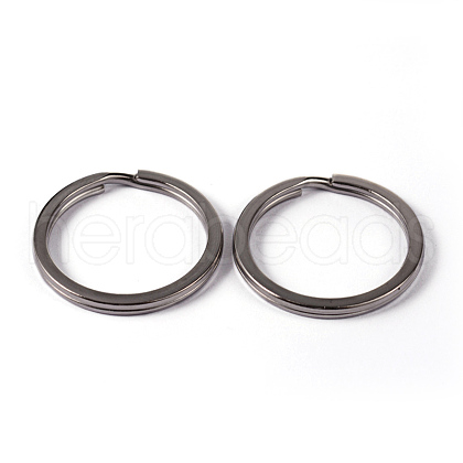Tarnish Resistant 304 Stainless Steel Split Key Rings STAS-L176-21-1