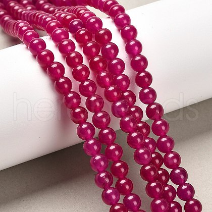 Natural & Dyed Malaysia Jade Bead Strands G-A146-6mm-A15-1
