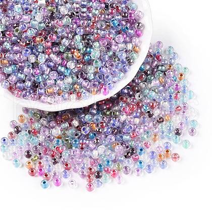 6/0 Transparent Inside Colours Glass Seed Round Beads X1-SEED-N006-004-1