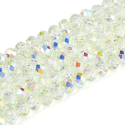 Transparent Glass Beads Strands EGLA-N016-3mm-06-1