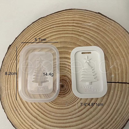 DIY Christmas Theme Pendant Silicone Molds DIY-Q138-02E-1
