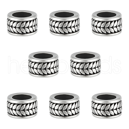 Unicraftale 8Pcs 304 Stainless Steel Beads STAS-UN0054-31-1