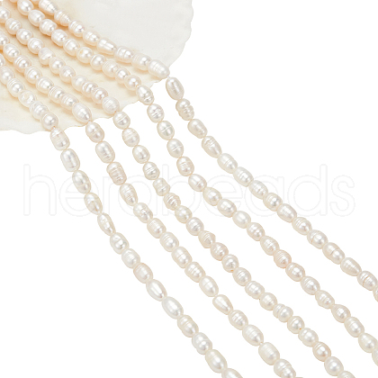  5 Strands Grade A Natural Cultured Freshwater Pearl Strands PEAR-NB0002-41-1