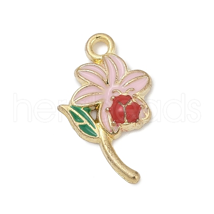 Alloy Enamel Pendants PALLOY-V003-01G-03-1