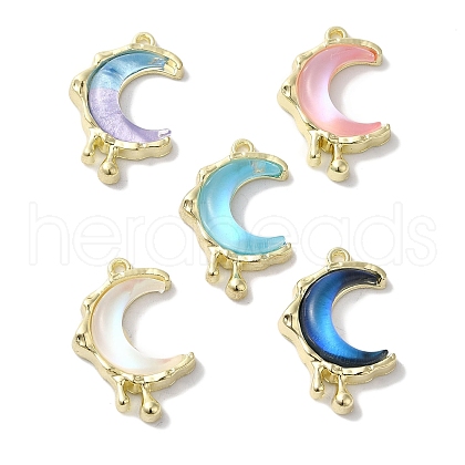 Rack Plating Alloy Pendants FIND-I039-040G-1