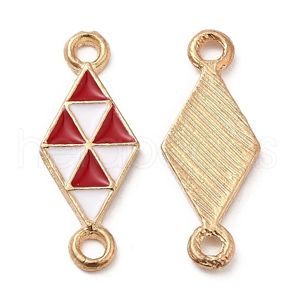 Alloy Enamel Connector Charms ENAM-Z006-04KCG-1