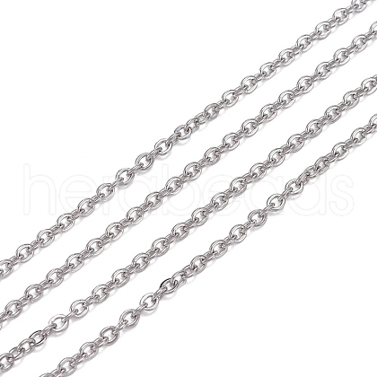 304 Stainless Steel Rolo Chains STAS-O076-09-1