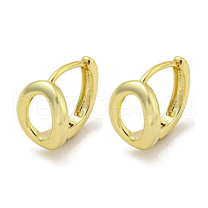 Brass Hoop Earrings EJEW-L211-011C-G-1