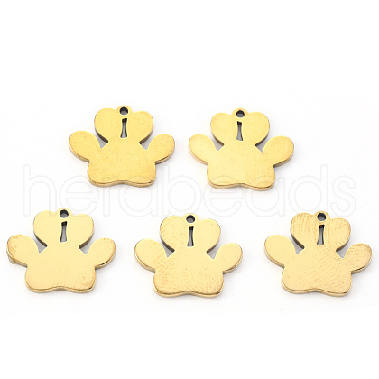PVD Vacuum Plating 304 Stainless Steel Charms STAS-N092-46G-1