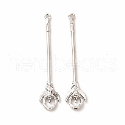 Rack Plating Alloy Big Pendants PALLOY-E025-15P-1