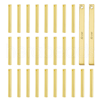 DICOSMETIC 30Pcs Brass Pendants KK-DC0004-01-1
