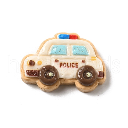 Vehicle Theme Opaque Resin Cabochons RESI-C056-03C-1