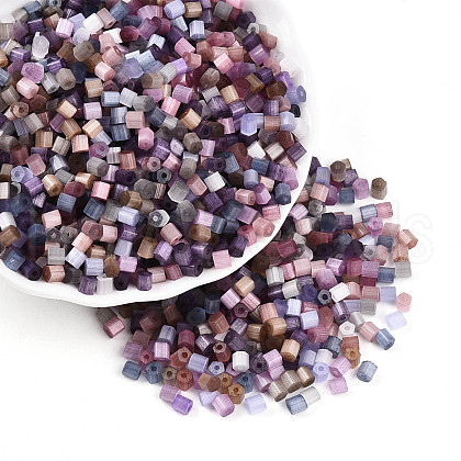 6/0 Transparent Colours Glass Seed Beads SEED-N007-22C-1