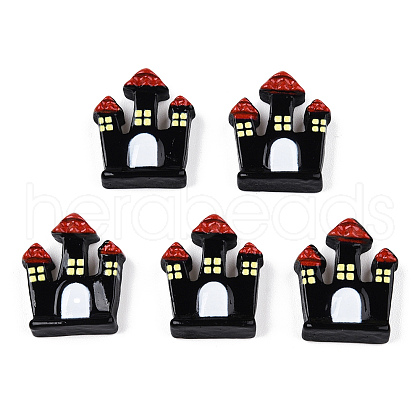 Halloween Opaque Resin Cabochons RESI-T055-06-1