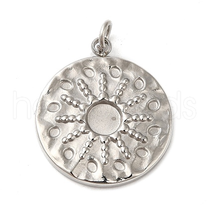 Non-Tarnish 304 Stainless Steel Pendant Cabochon Settings STAS-K263-45P-1