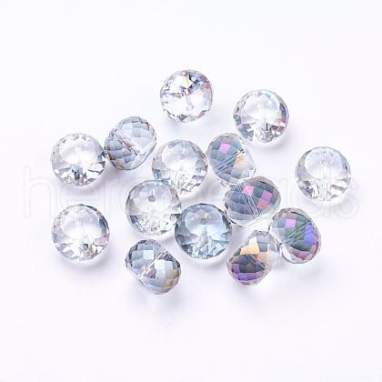 Electorplated Glass Beads EGLA-E005-03-1