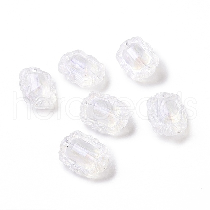 Transparent Acrylic Beads OACR-E014-04-1