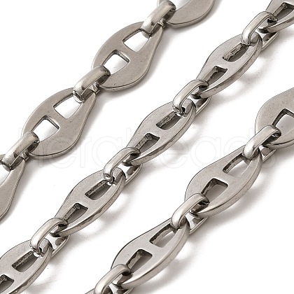 304 Stainless Steel Nuggets Link Chains CHS-C016-32P-1