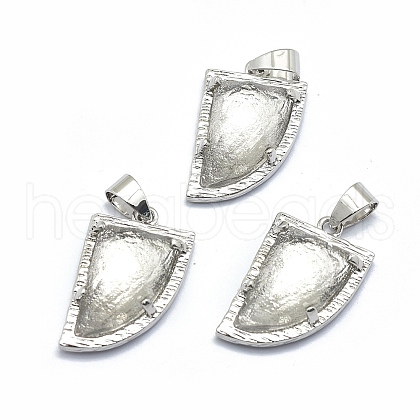 Natural Quartz Crystal Gemstone Pendants G-O176E-15P-1