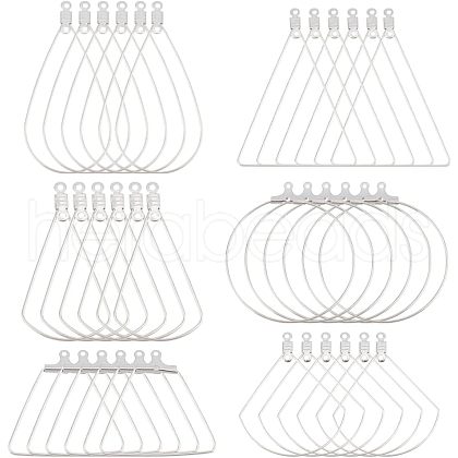 Unicraftale 304 Stainless Steel Wire Pendants STAS-UN0002-74P-1