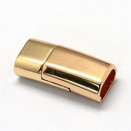 Alloy Magnetic Clasps with Glue-in Ends PALLOY-R089-06KC-1