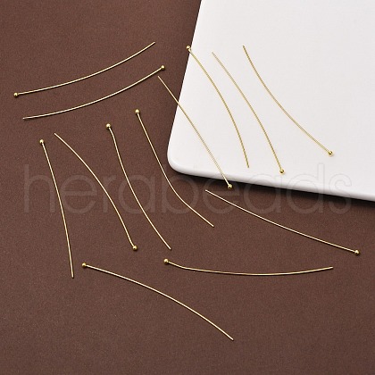 100Pcs Brass Ball Head Pins KK-YW0002-42G-1