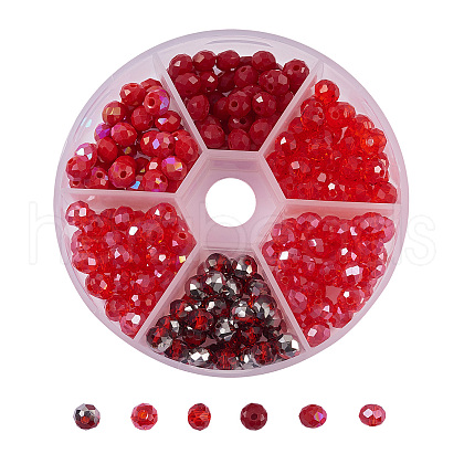 AB Color Plated Glass Beads Strands EGLA-CJ0001-09-1