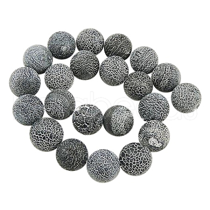 Natural Crackle Agate Beads Strands G-G055-4mm-10-1