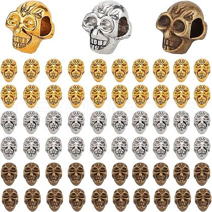   60Pcs 3 Colors Alloy European Beads FIND-PH0021-84-1