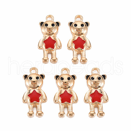 Alloy Enamel Pendants ENAM-T016-10-RS-1