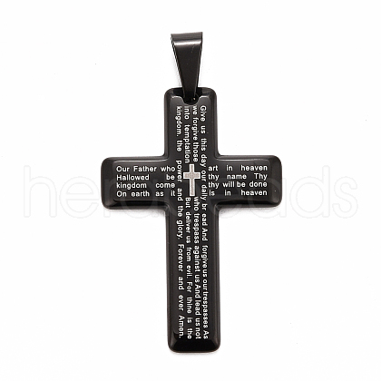 304 Stainless Steel Big Pendants STAS-O116-01BP-1