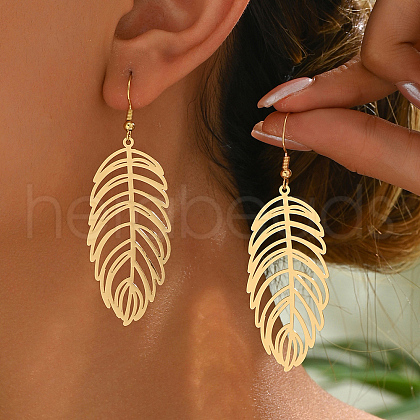 Elegant Iron Dangle Earrings CU1460-1-1