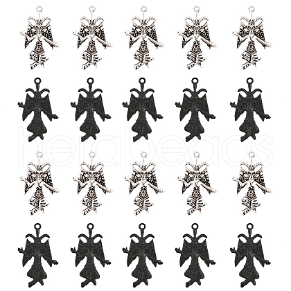 CHGCRAFT 20Pcs 2 Colors Alloy Pendants FIND-CA0007-54-1