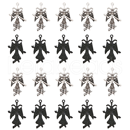 CHGCRAFT 20Pcs 2 Colors Alloy Pendants FIND-CA0007-54-1