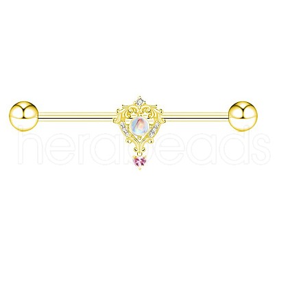 Brass Rhinestone Nipple Rings WG50E44-03-1