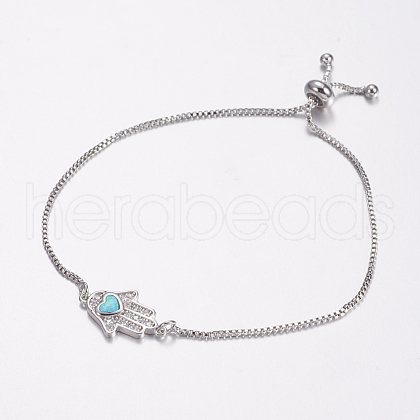 Adjustable Brass Bolo Bracelets BJEW-G593-03P-C-1