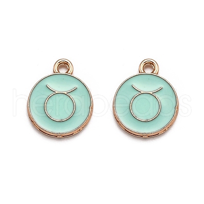 Alloy Enamel Pendants ENAM-S124-01B-15C-1