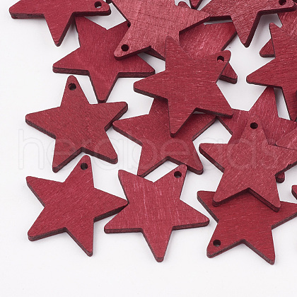 Pear Wood Pendants WOOD-T010-09E-1