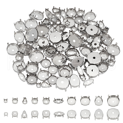 ARRICRAFT Stainless Steel Rhinestone Claw Settings STAS-AR0001-11P-1