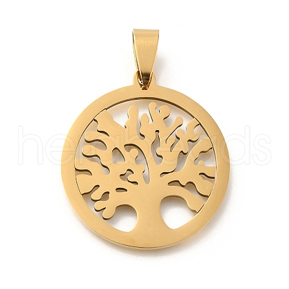 201 Stainless Steel Pendants STAS-R132-15G-04-1