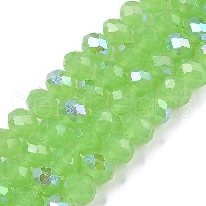 Electroplate Glass Beads Strands EGLA-A044-J8mm-L08-1