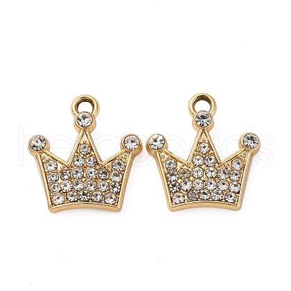 Alloy Rhinestone Pendants PALLOY-S052-03G-A-1