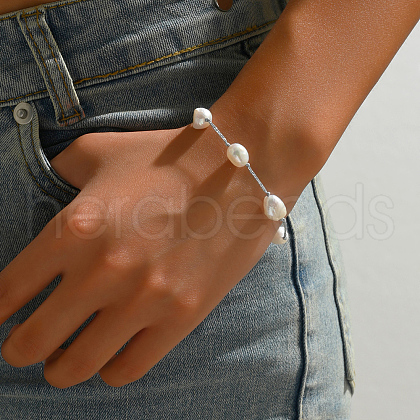 Plastic Imitation Pearl Beaded Beacelets for Women PQ4563-1