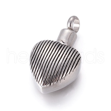 Retro 304 Stainless Steel Pendants STAS-L237-09AS-1